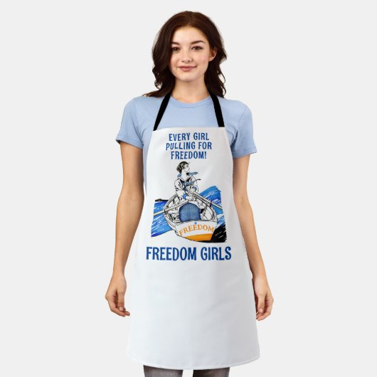 LES FILLES LIBRES ! (réduit) tablier (Porté)