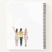 Les Filles Meilleurs Amis Rustique Hessian Carnet  (Dos)