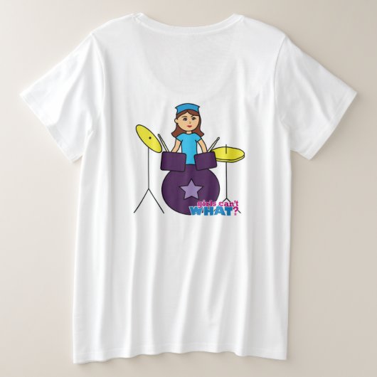 Les filles ne peuvent quoi ? Conception personnali (Design dos)