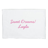 Les filles ont personnalisé la taie d'oreiller (devant)