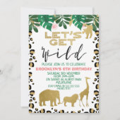 Les filles Safari Obtenons la Wild Invitation d'an (Devant)