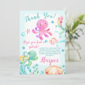 Les Filles Sous La Mer Carte de remerciements Anni (Debout devant)