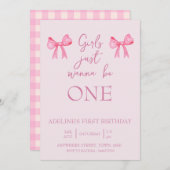 Les filles veulent être UN invitation rose. (Devant / Derrière)