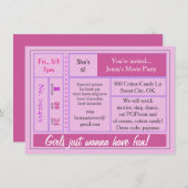 Les filles veulent s'amuser Invitation de cinéma (Devant / Derrière)