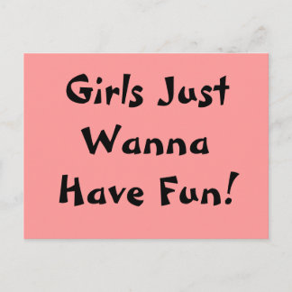 Les Filles Veux Juste S'Amuser ! Carte postale