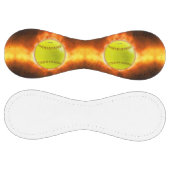 Les flammes de balle rapide de softball jaune de S (Panneaux)