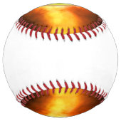 Les flammes de balle rapide de softball jaune de S (Dos)