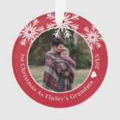 Les Flammes De Neige Rouge Premier Noël En Grande  (devant)