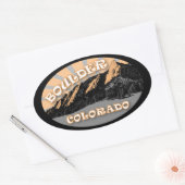 Les Flatirons, Chautauqua Park, Stickers Boulder (Enveloppe)