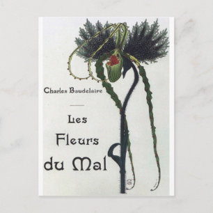 Les Fleur du Mal - Baudelaire Briefkaart