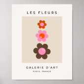Les Fleurs 03 Abstracte bloem Poster (Voorkant)
