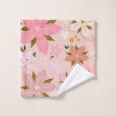 Les Fleurs 05 Motif Floral Fleurs Roses Rouges (Gant de toilette)