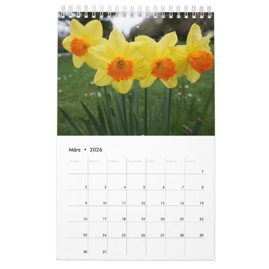 Les fleurs comme calendrier (Mar 2026)