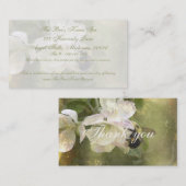 Les fleurs d'Apple et Carte de visite de bourdons (Devant / Derrière)