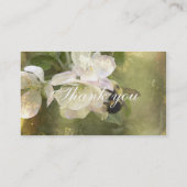 Les fleurs d'Apple et Carte de visite de bourdons (Dos)