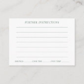 Les fleurs d'Avocado | Carte Recette Vert foncé Ru (Dos)