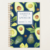 Les fleurs d'Avocado | Rustic Navy Blue Motif (Devant)