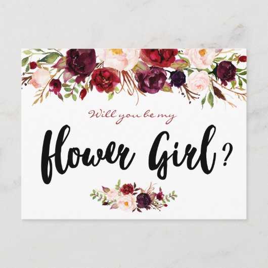 Les fleurs de Bourgogne, tu seras ma carte Flower  (Devant)