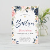 Les fleurs de la marine florale Invitation au bapt (Debout devant)