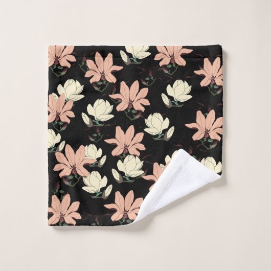 Les fleurs de Magnolia (Gant de toilette)