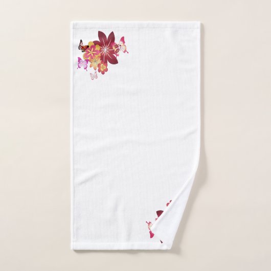Les fleurs des papillons (Serviette à main)