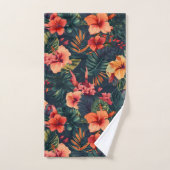 Les Fleurs D'Hibiscus, Un Modèle Floral Tropical (Serviette à main)