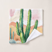 Les fleurs du désert peintes (Gant de toilette)