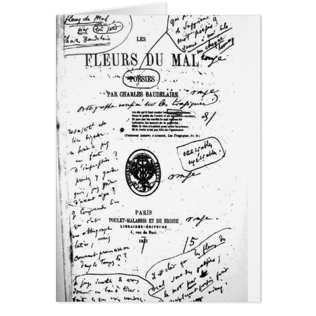 Les Fleurs du Mal 2 - Baudelaire  (Voorkant)
