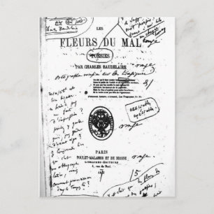 Les Fleurs du Mal 2 - Baudelaire Briefkaart