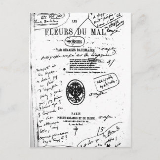 Les Fleurs du Mal 2 - Baudelaire Briefkaart