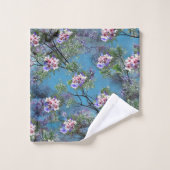 Les fleurs du printemps de Jacaranda répètent les (Gant de toilette)