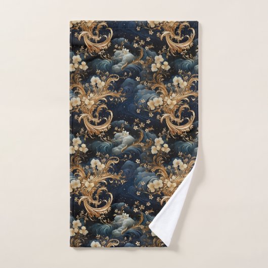 Les fleurs luxueuses (Serviette à main)