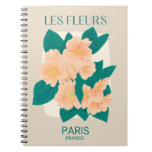 Les Fleurs Parijs Notitieboek