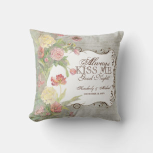 Les Fleurs Peony Roos Tulip Iris Floral Flowers Kussen
