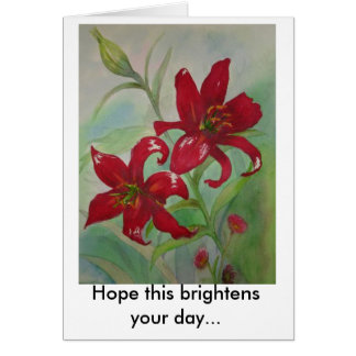Les fleurs rouges brillantes éclairent votre jour