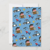 Les flics et les robots Invitation de fête d'anniv (Dos)