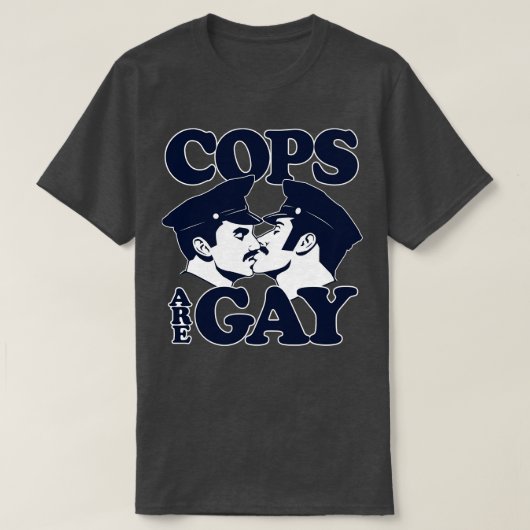 Les flics Sont Gay Long Sleeve TShirt (Design devant)