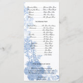 Les flocons de neige bleus sur le programme de mar (Dos)