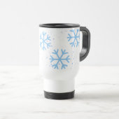Les flocons de neige de vacances Travel Mug (Devant droit)