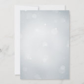 Les flocons de neige d'hiver Élégante invitation à (Dos)