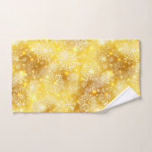 Les flocons de neige en or (Serviette à main)