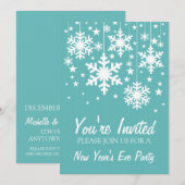 Les flocons de neige et les étoiles Invitation du  (Devant / Derrière)