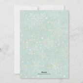 Les flocons de neige kaki sur les cartes photo de  (Dos)