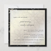 Les flocons de neige, les invitations aux mariages (Dos)