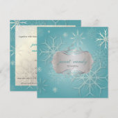 Les flocons de neige, les invitations aux mariages (Devant / Derrière)