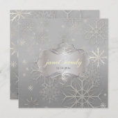 Les flocons de neige, les invitations aux mariages (Devant / Derrière)