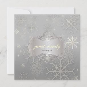 Les flocons de neige, les invitations aux mariages