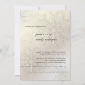 Les flocons de neige, les invitations aux mariages (Dos)