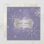 Les flocons de neige sur le lilas, les invitations (Devant / Derrière)