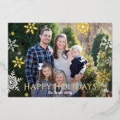 Les flocons de neige tombent de bonnes vacances Go (Recto)